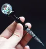 New 4.9 Inch Glass Dabber tools Carb Cap Wax Dab Tool for Quartz Banger Nail Glass Bong smoking accessoires tool