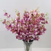 偽のCattleya（7茎/束）23.62 "DIYブライダルブーケ家の装飾的な造花のための長さシミュレーション蘭