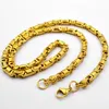 SUNNERLEES Modeschmuck Edelstahl Halskette 6mm Geometrisch Byzantinische Gliederkette Silber Gold Schwarz Männer Frauen Geschenk SC136 N2846609
