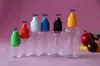 Colorful 5ml 10ml 15ml 20ml 30ml 50ml bottiglie vuote e liquida di plastica contagocce con Child Proof Bottle Cap Needle Tips E liquido