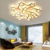 Nowe lampy wisiorek LEDS żyrandol Nowoczesne gwiazdy do salonu Sypialnia Sypialnia Zdalne / App Obsługa domu Design Chandelier Model