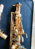 FRANKRIKE ROLLINSAX Q3 Alto E Flat saxofon Mässingsinstrument Elektrofores Gold Alto Saxofon med läderfodral