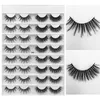 NEW 16 Pairs Multipack Faux 3D Mink Eyelashes False Eyelashes Handmade Wispy Fluffy Long False Mink Lashes Natural Makeup Tools Eye Lashes