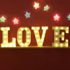 Diy 26 letras em inglês led night light letreiro sinal alfabeto 3d parede pendurado luz da noite casa casamento festa de aniversário decor3292834