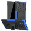 サムスンギャラクシー注 10 プラス注 9 ハードケースハイブリッド TPU + PC アーマースタンドシリコン保護シェルスリム電話バックカバー