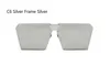 豪華な5PCS新しいサングラス女性男性特大の正方形のメガネUV400デザイナー眼鏡フレームリムレスガラス774560283