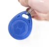 100pcs ID Rfid 태그 125Khz 근접 블루 컬러 RFID 카드 Keyfobs 키 Fob TK4100 EM4100 액세스 제어 스마트 카드 ID 번호 인쇄