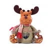Jul godis tygväska Merry Christmas Apple Paketväska Santa Elk Snowman Presentpaket Väskor Juldekorationer