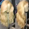 Brasilianische Körperwelle 613 Lace Front Perücke Russische Platin Honig Blonde Spitze Frontal Remy Echthaar Perücken 13x4 Zoll4311549