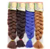 Xpression Flechthaar 82 Zoll 165g / pack synthetischen Kanekalon Haar Crochet Geflechte einfarbige Premium-Ultra-Jumbo Braid Haarverlängerungen