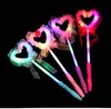 Tillverkare Sälj Lysande Fairy Sticks Flash Magic Wand Dance Performance Peach Heart Princess Stick Stand Lysous Toys