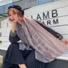 Partihandel-2019 Höst och vinter East Gate Crease Notes Color Long Cotton Scarf Shawl Dubbel Använd Ladies Luxury Gift