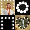 Makeup Lustro Lampa DIY Styl Hollywood 10 Żarówki LED Touch Dimmer Switch Dostosuj Jasność Oświetlenie Lusterko Nie dołączone