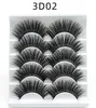 Mayshikou 3d 5ペアまつげの伸展自然症スタイルFales Eye Lashes Sypy Hair Faux Mink H7588410