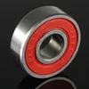 10x ABEC-9 608 2RS inline rollen skate wiel lager Anti-Rust Skateboard wiel met rood afgesloten 8x22x7mm as