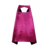 11 stilar 90 * 70cm Vanligt dubbelskikt Superhero Cosplay Capes för barn av 11-15 år gammal satin kostymer halloween cosplay cape klä upp