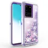 Bling Crystal Oil Liquid Transparent Glitter Cas de téléphone portable pour Samsung Galaxy S10E S8 S9 PLUS S7 Edge Note9 Note8 Quicksand Designer Clear Case