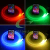 Bluetooth APP Controlled Led Fiber Optic Light 12v with 400 Strands 3m 0 75mm Fiber Cable for House Car Ceiling Novelty Lighting2407