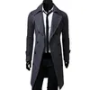 Men039S Trench Coats Coat Men Classic Double Breasted Masculino Clothing Long Thick Jackets British Style Overcoat 4XL6432645