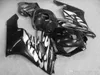 100% Feeder Fairings för Honda CBR1000RR 2004 2005 vita flammor i svart injektionsgjutningssats CBR 1000 RR 04 05 ZZ16