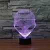 3d lampa usb power 7 färger fantastisk optisk illusion 3d växa led lampa främling former barn sovrum natt ljus