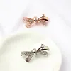 2 Color Crystal Bowknot Alloy Charm Bead Fashion Women Jewelry Stunning European Style For Pandora Bracelet