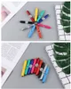 Yaratıcı plastik döner kalem çok fonksiyonlu beş-in-one büküm dokunmatik led ışık kalem dekompresyon oyuncak kalem