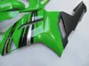 Injection mold Fairing body kit for KAWASAKI Ninja ZX6R 636 07 08 ZX 6R 2007 2008 Green black Fairings bodywork+Gifts KB39