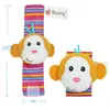 Wrist Rattle Foot Finder Baby Toys Socks Plush Wrists Rattles Feet Babys Sock Toy DHL 1000pcs8699897