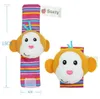 Handgelenkrassel Fußfinder Babyspielzeug Socken Plüsch Handgelenke Rasseln Füße Babys Sockenspielzeug DHL 1000 Stück7255952