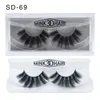 2020 DHL libre 3D Mink Eyelashes Mink Falsas pestañas Soft Natural Thick Fake Eyelashes 3D Eye Lashes Extension 20 estilos