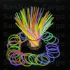 Colorful Glow Stick Bracelet Necklaces Neon Party LED Flashing Light Stick Wand Luminous Novelty Toy Vocal Concert Sticks Cheap E31008