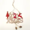 2020 capodanno albero di Natale ornamento legno appeso decorazioni natalizie per la casa natale alce pendenti Noel regalo per bambini Navidad Decor