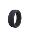 Men's Silicone Band Rings 8.7mm Tree Bark Rings Flexible Rubber Silicone Ring Rustic Wedding Bands 5 Colors