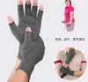 Mode-chaud style sports d'intérieur fibre de cuivre soins de santé semi-doigt rééducation formation gants d'arthrite gants de pression