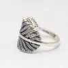 100% 925 Sterling Silber Ring Women Grils Sommerschmuck für Pandora Light Feder Ring mit originaler Einzelhandelskasten