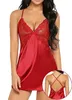 Lingerie Sexy chemises de nuit en soie vêtements de nuit en Satin robe de nuit femmes sans manches nuisettes col en v chemise de nuit vêtements de nuit chemise de nuit