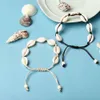 Bracelete de concha de jóias femininas tornozeleiras para joias femininas praia de verão praia descalça pulseira de pulverização na perna tornozelo acessórios boêmios