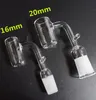 New 16mm 20mm OD Quartz Enail Banger With 10mm 14mm 18mm Female Male Quartz E Nail Banger Nails For Coil Heater Glass Bongs
