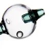 Glasbubbelkolhydratlock och pärlor kan snurra Passar 25 MM Quartz Banger röklock med hål