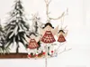 Nordic Wooden Angel Doll Hanging Ornaments Christmas Decoration Wind Chime Pendant Xmas Tree Decor Navidad Craft Gift DHL WX9-1697