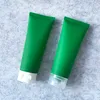 物質緑100mlのプラスチック化粧品の柔らかいびんの空の霜100gのフェイシャルクリームシャンプースクイーズボトルフリップキャップ送料無料