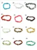 35 kleuren natuurlijke edelsteen armband voor vrouwen tijger oog crystal quartz stretch chip kralen nuggets armbanden armbanden