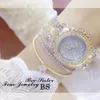 Elegant designer BS Gold Women Fashion Watches Luxury Diamond Montre Femme Ladies Armband Watch Women Dourado Relogio Feminino CJ2494
