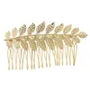 Grecia oro lega d'argento a forma di foglia pettine per capelli accessori per capelli da sposa per moda signora greca forcine fermaglio per capelli gioielli copricapo