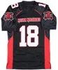 Hommes The Longest Yard Paul Crewe Noir 18 Jersey Noir Film Mean Machine Adam Sandler Football Film Maillots Pas Cher En Gros