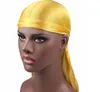 2019 جديد أزياء رجالية الحرير durags باندانا العمامة الباروكات الرجال حريري durag أغطية الرأس عقال القراصنة قبعة اكسسوارات للشعر