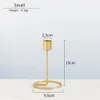 Nordic style Candle Holder Gold Single Head Iron 3D Geometric Candlestick Romantic Table Decor Creative Home Wedding Decoration