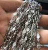 Lot in bulk 5meter roestvrij staal zilver-tone afdrukken link ketting sterke sieraden bevindingen markeren DIY 3,2 mm breed