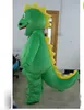 2019 Factory Hot New Pluche Bontpak Groen Dino Dinosaurus Mascottekostuum voor volwassenen om te dragen